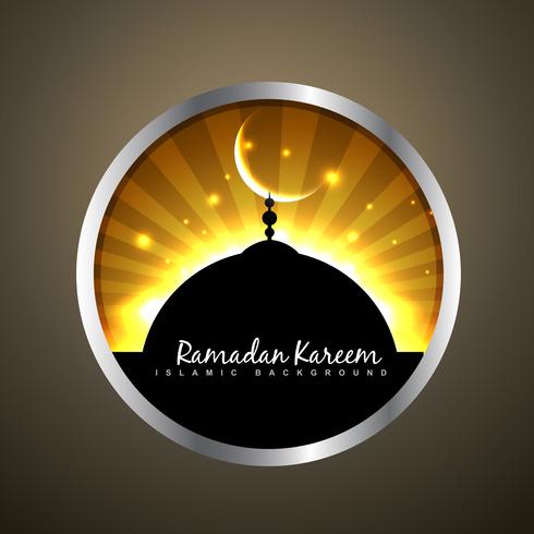etichetta Ramadan Kareem vettore