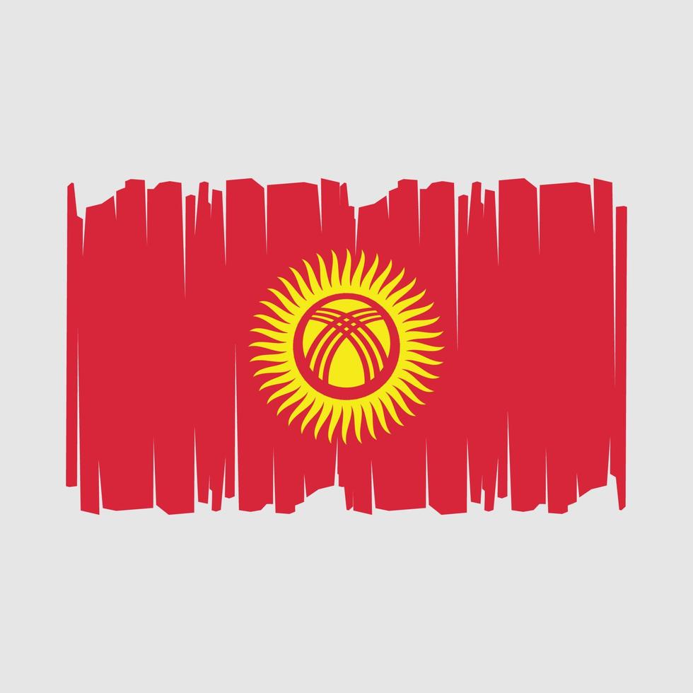 Kyrgyzstan bandiera vettore illustrazione