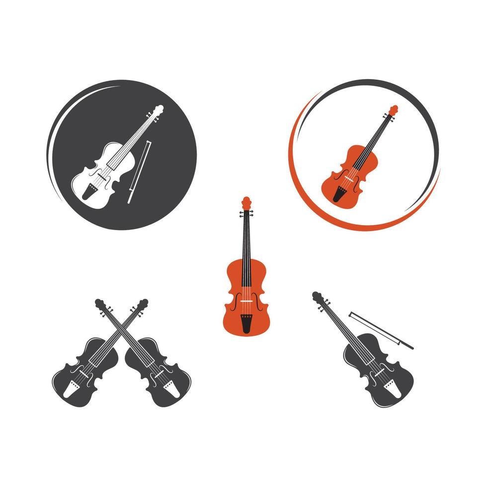violino icona vettore illustrazione design