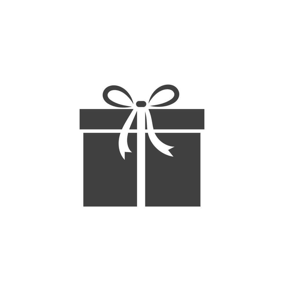 regalo scatola logo vettore icona illustrazione