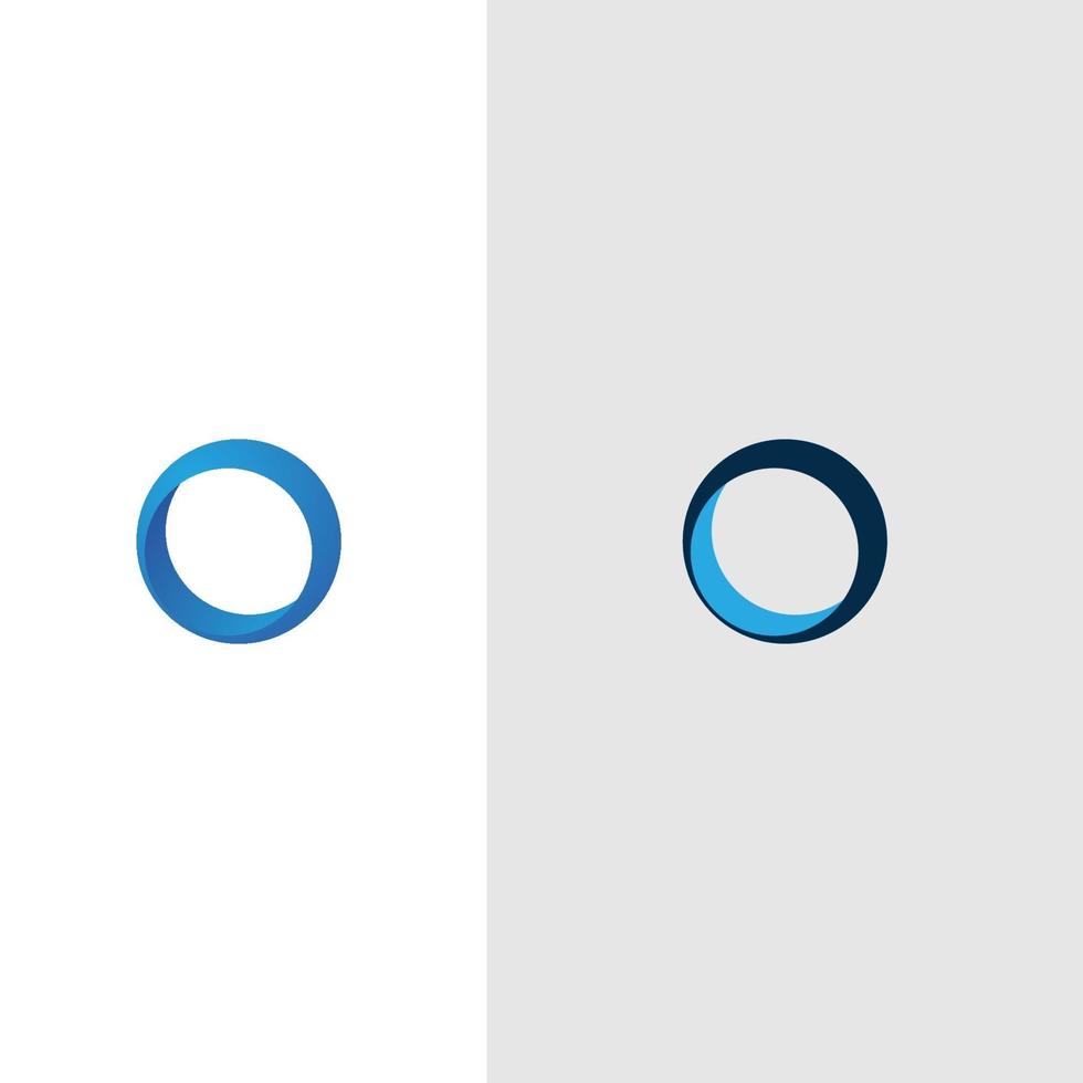 semplice cerchio anello logo vettoriale