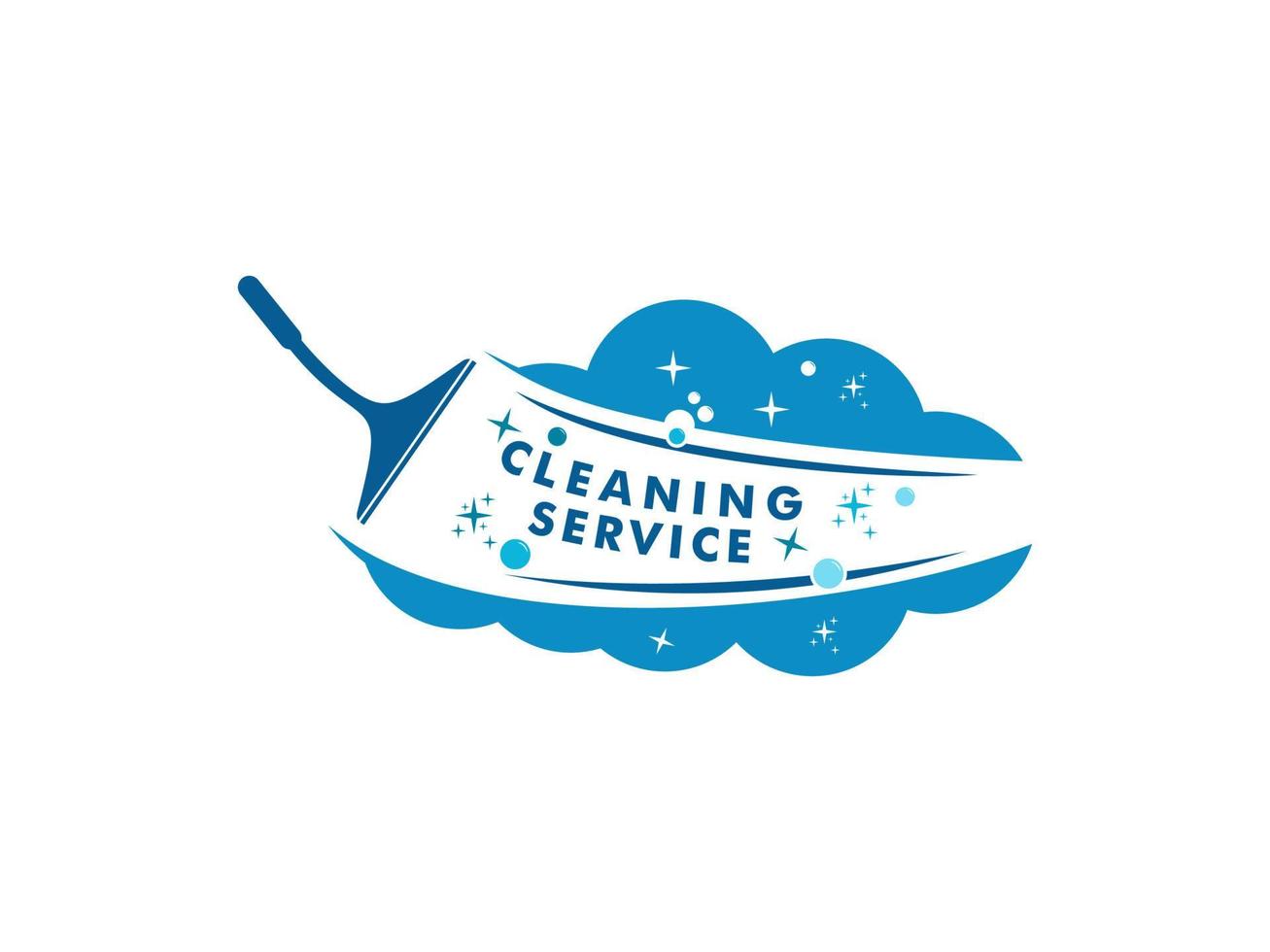 pulizia servizio logo vettore design ispirazione
