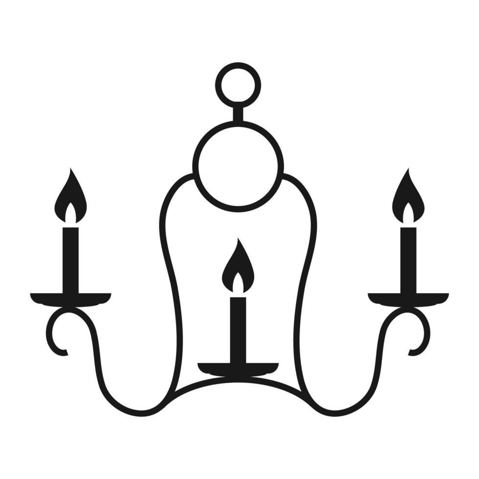 candela icona vettore
