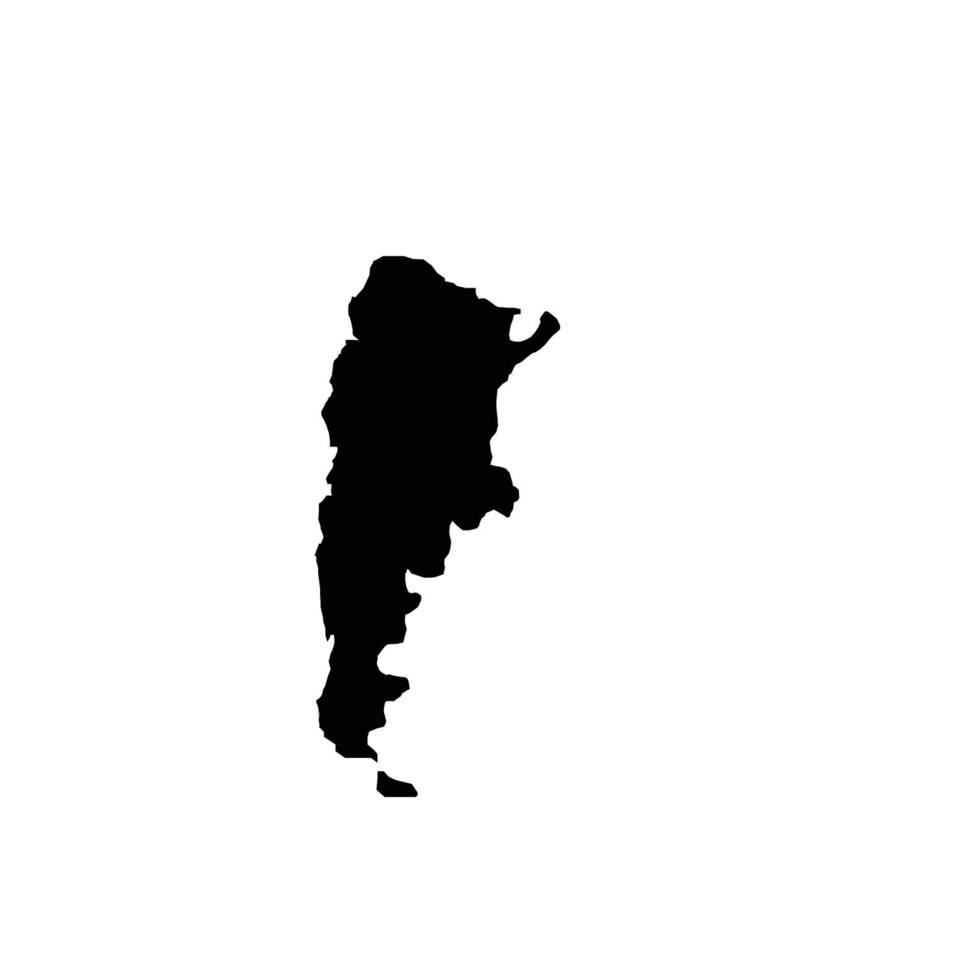 argentina carta geografica icona vettore
