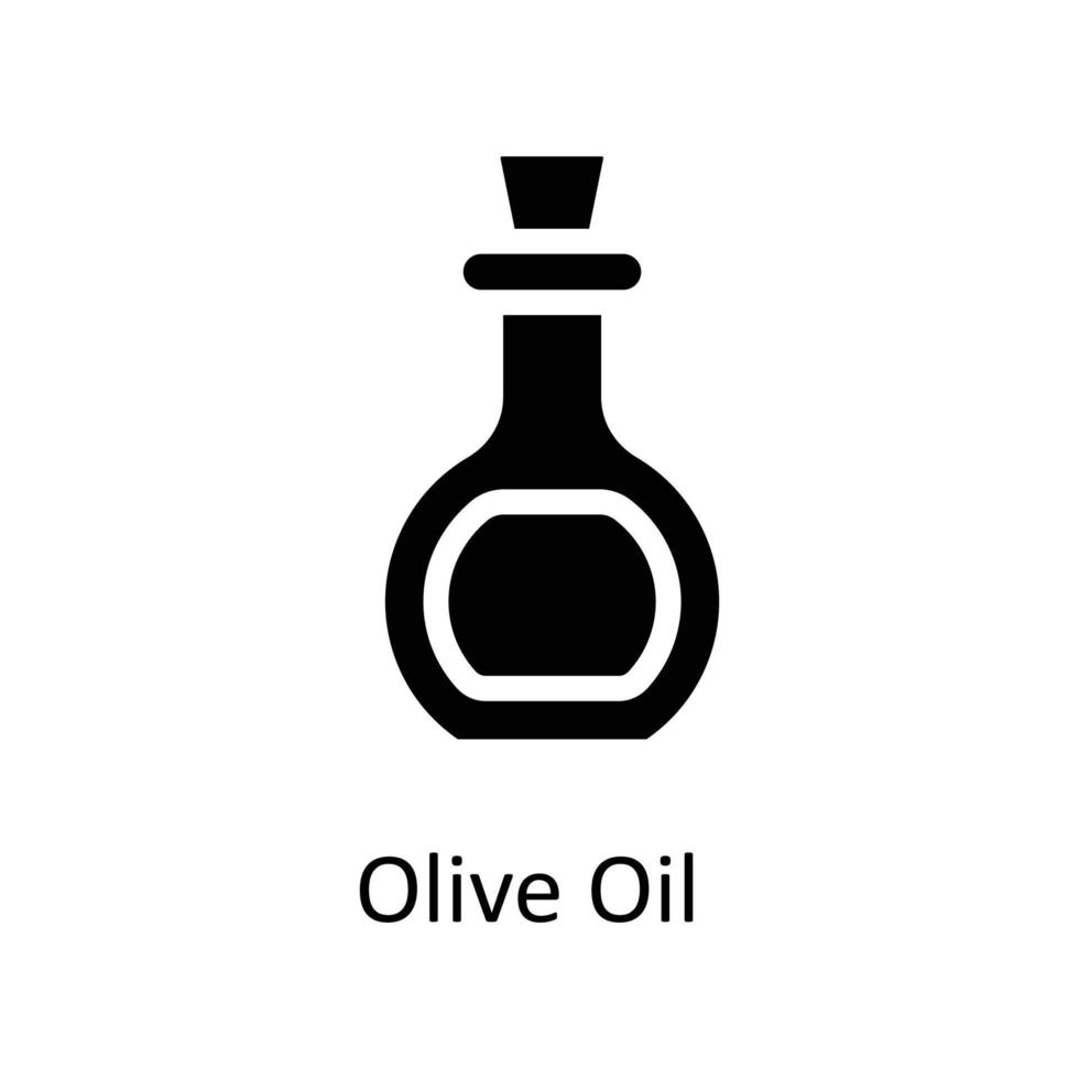 oliva olio vettore solido icone. semplice azione illustrazione azione