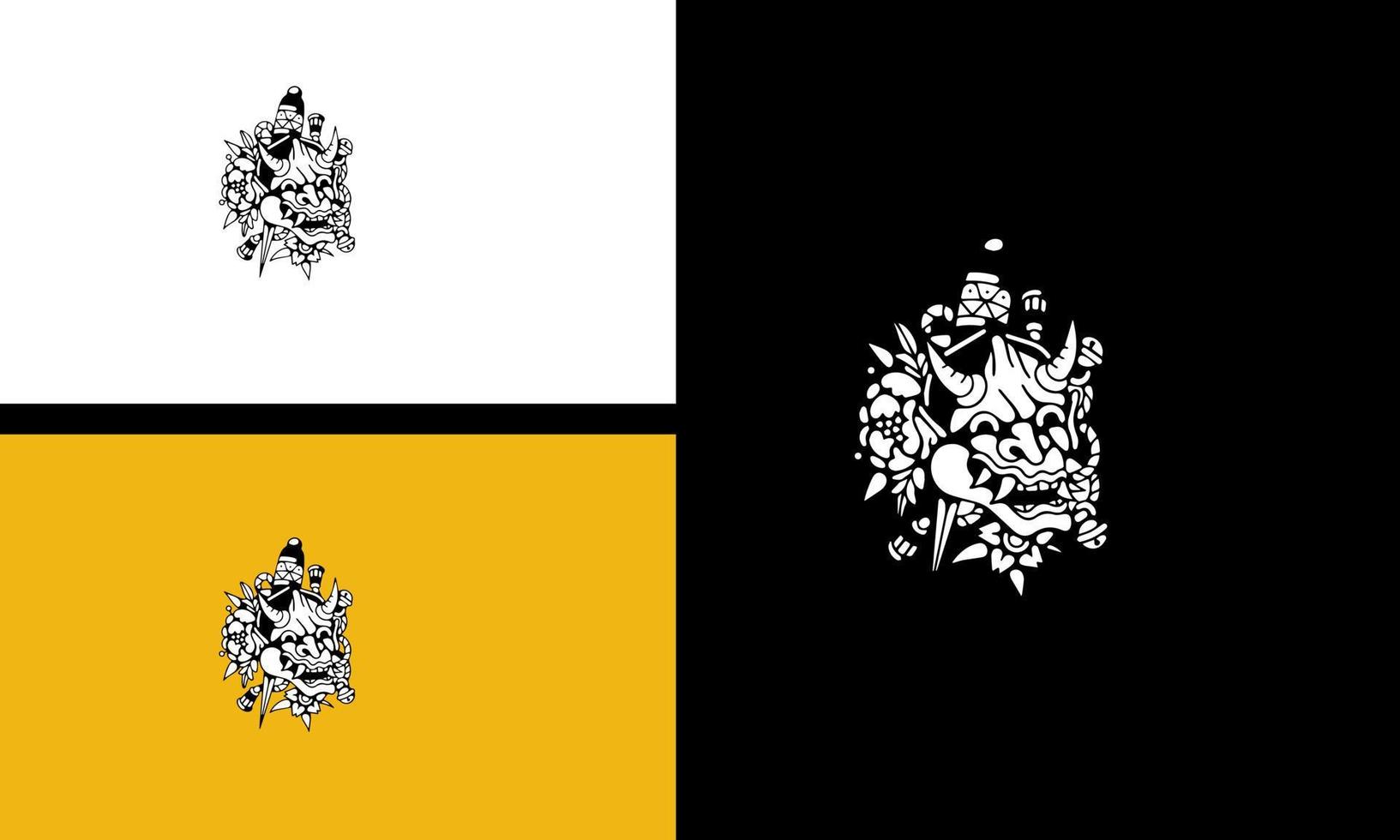 vettore di un' moderno e minimalista Nero, bianca, e giallo logo per un' azienda
