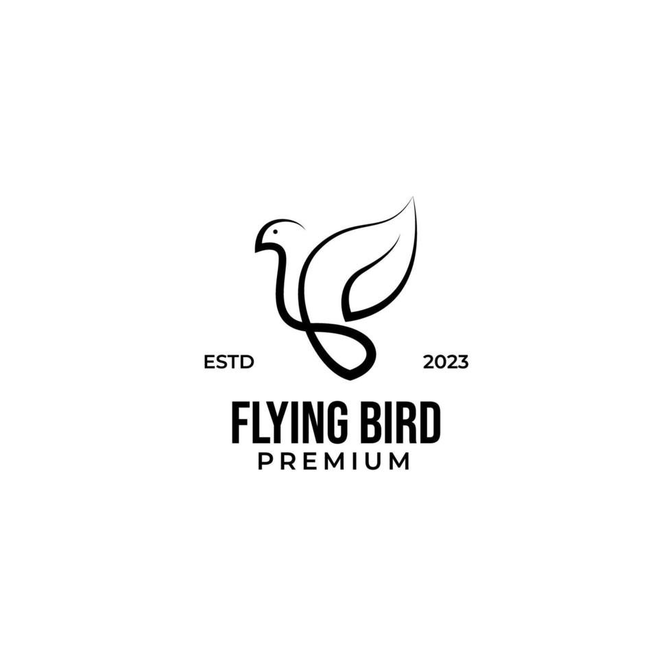 vettore volante uccello logo design concetto illustrazione idea