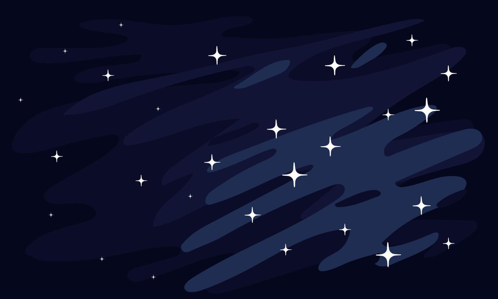 spazio bandiera per il iscrizione. sfondo per spazio inviti. il notte cielo è striato con stelle. adatto per stampa su tessile e carta. tematico striscione, volantino, volantino vettore