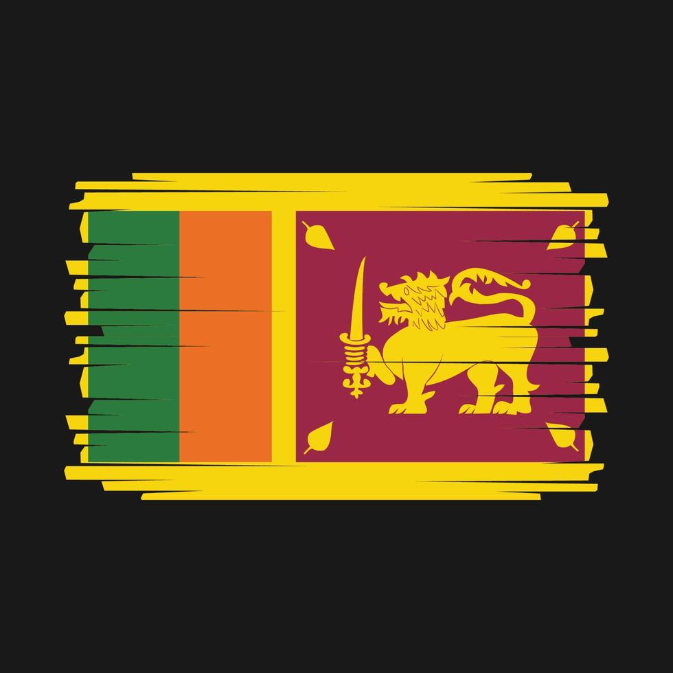 vettore di bandiera dello sri lanka
