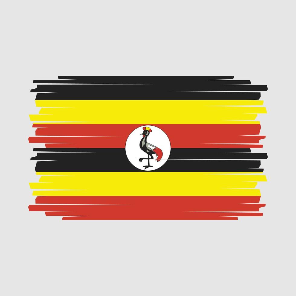 vettore di bandiera dell'uganda