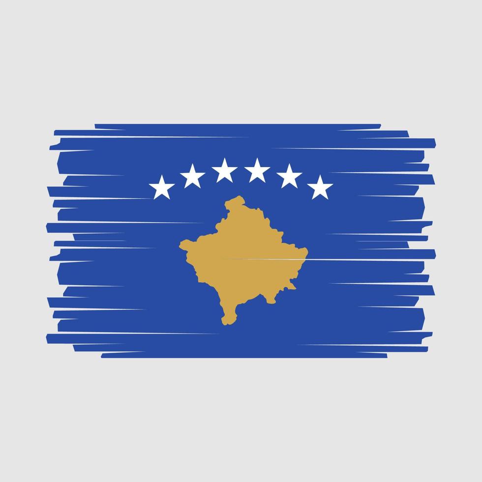 vettore di bandiera kosovo