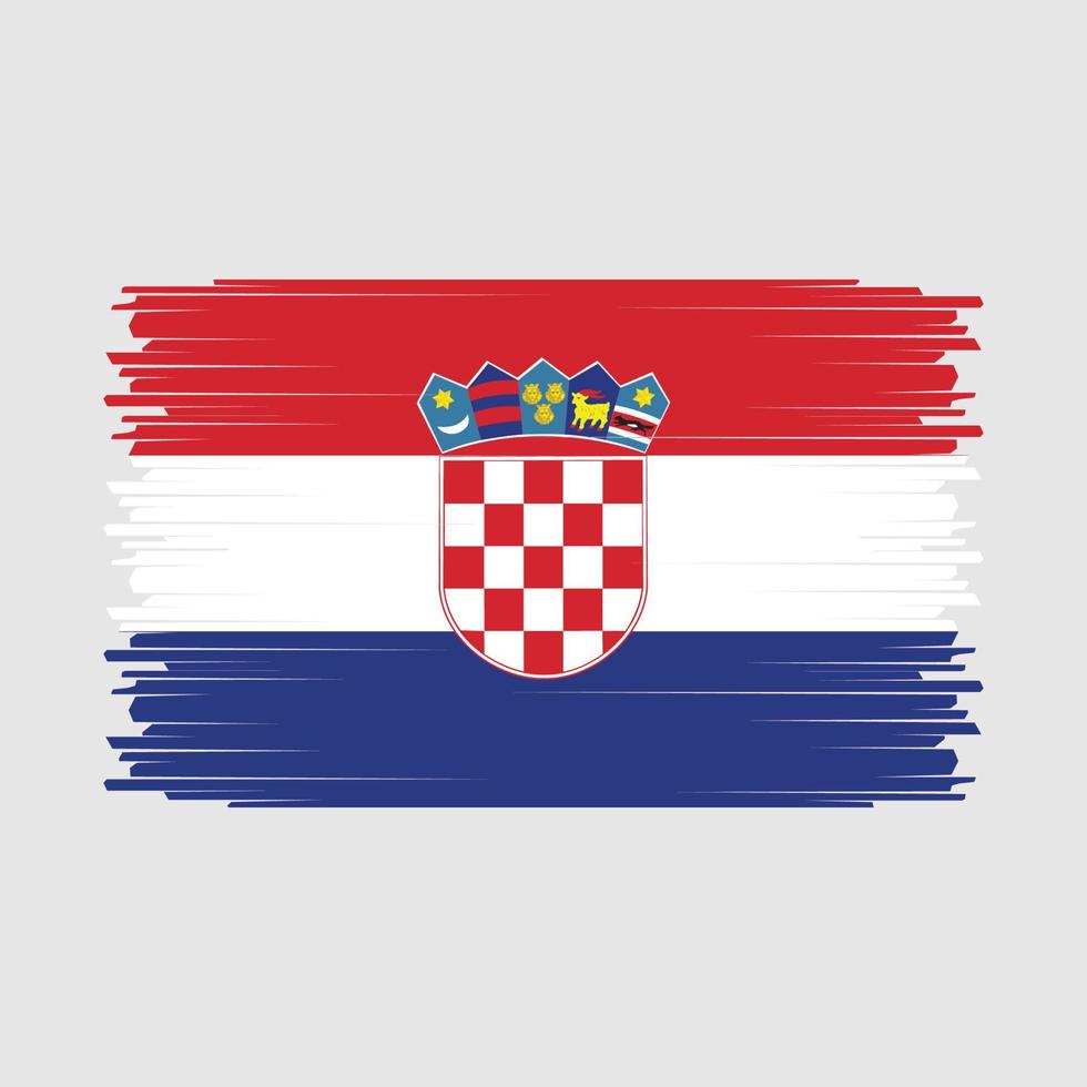 vettore di bandiera croazia
