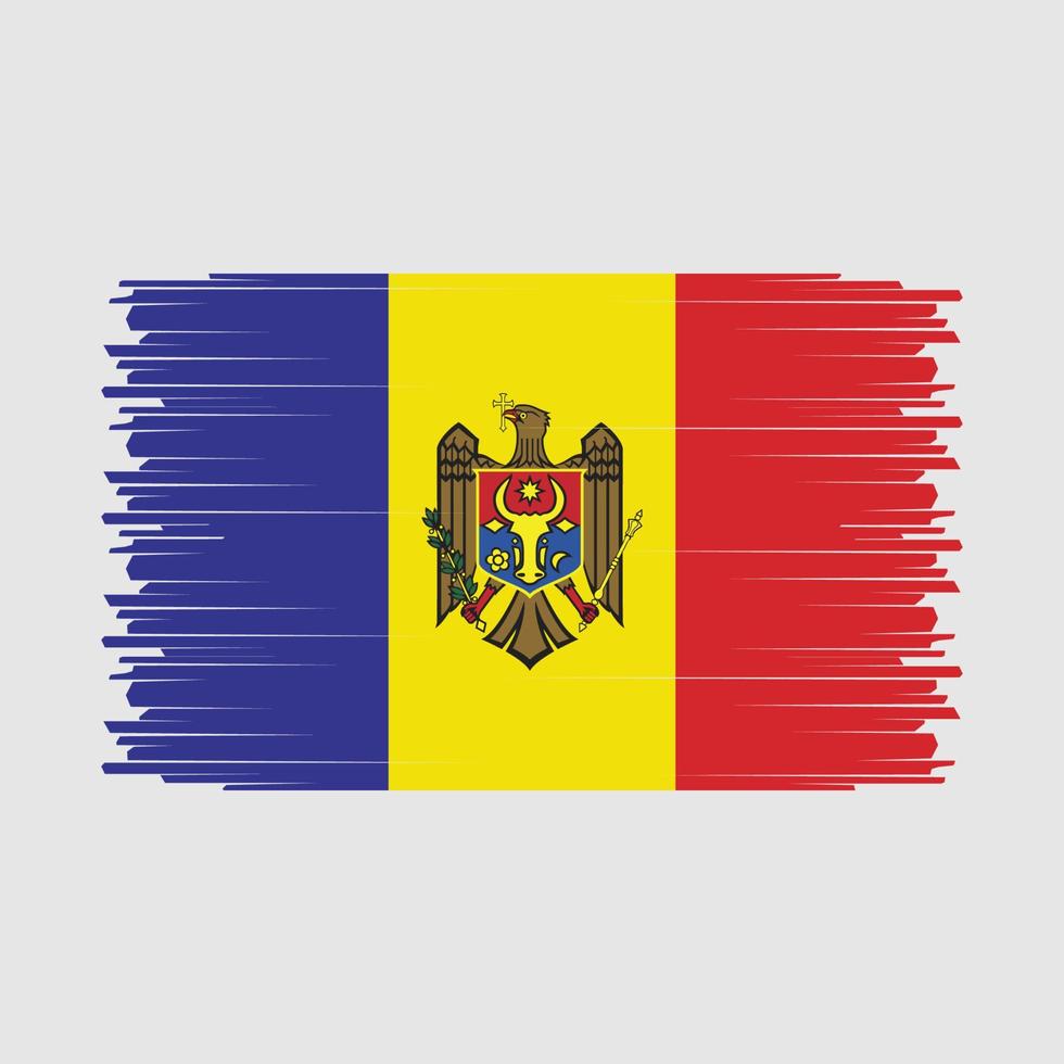 vettore di bandiera della Moldavia