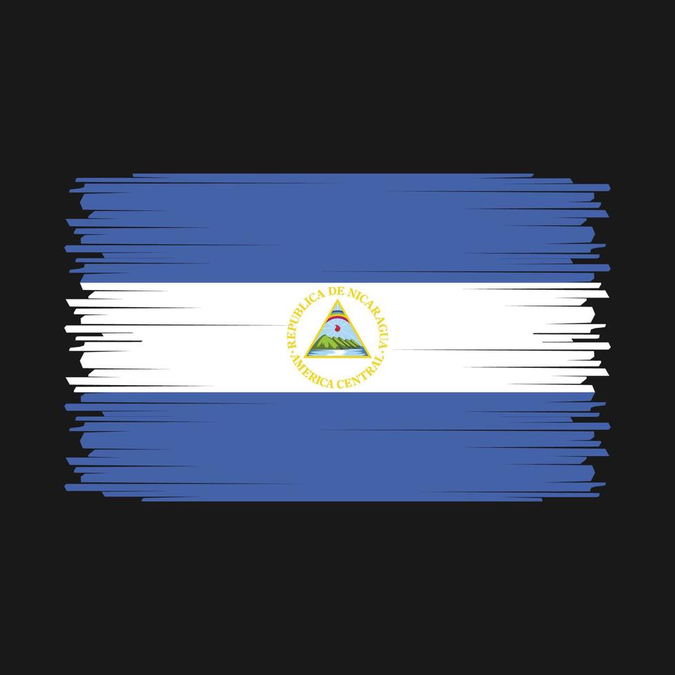 vettore di bandiera del nicaragua