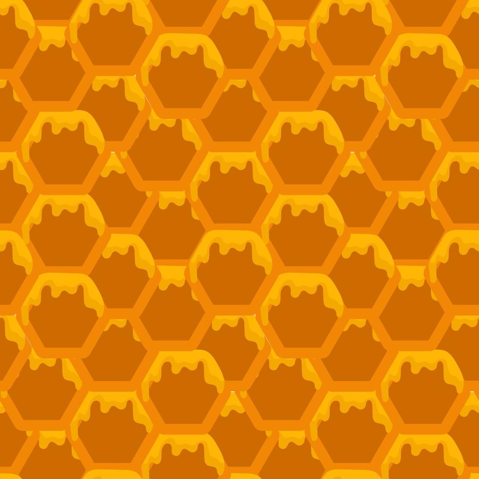 giallo, arancia alveare sfondo. Favo, api alveare cellule modello. ape miele forme. vettore geometrico senza soluzione di continuità struttura simbolo. esagono, esagonale raster, mosaico cellula cartello o icona.