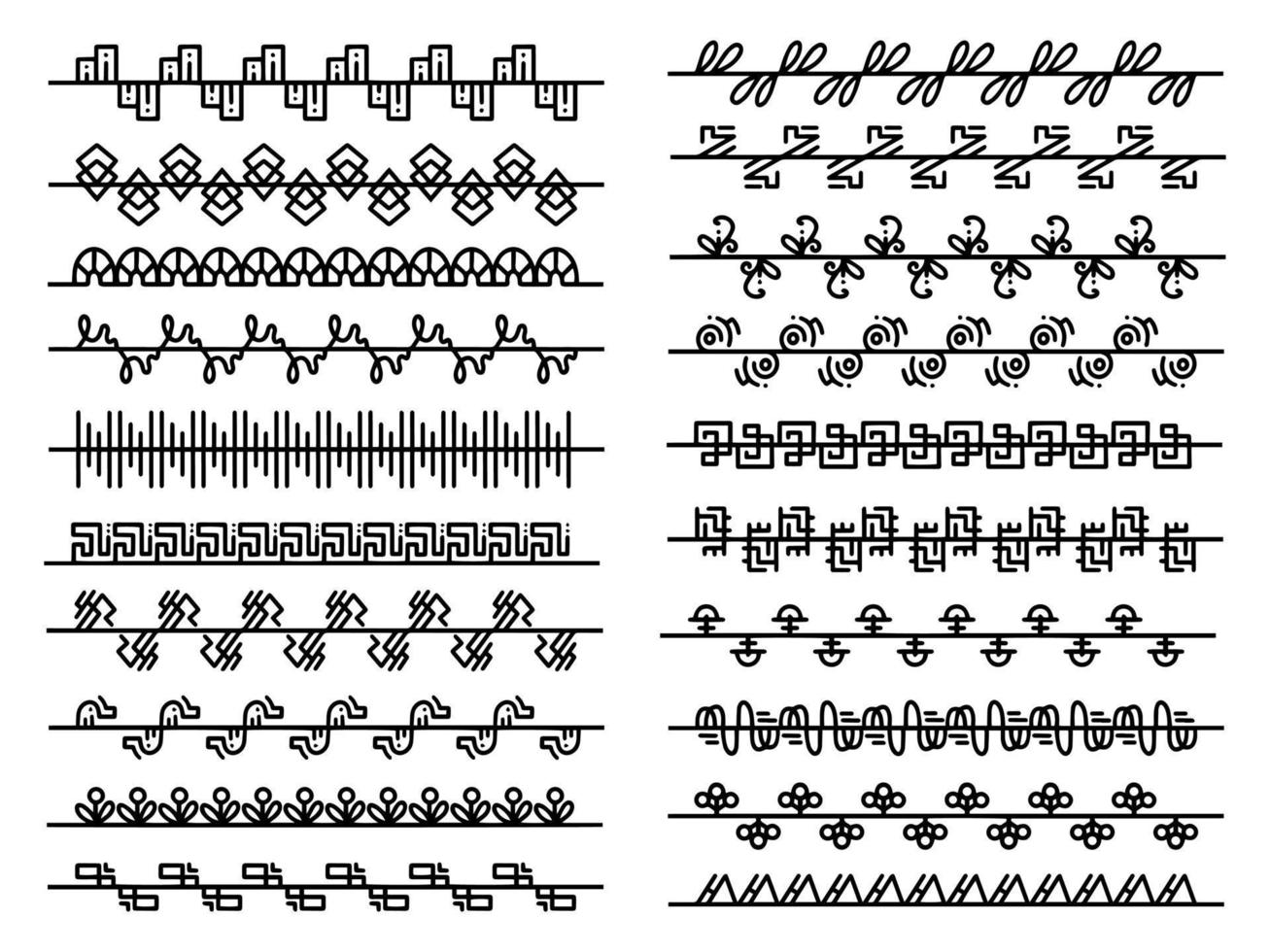 confine linea e pagine regole vettore