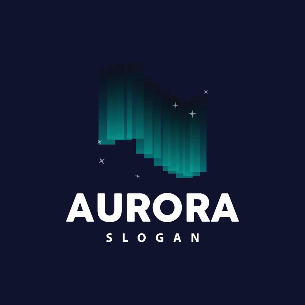 aurora logo, leggero onda vettore, natura paesaggio disegno, Prodotto marca modello illustrazione icona vettore