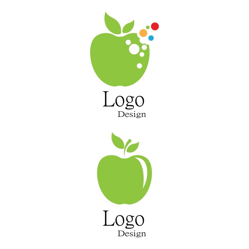 modello di logo di Apple vettore