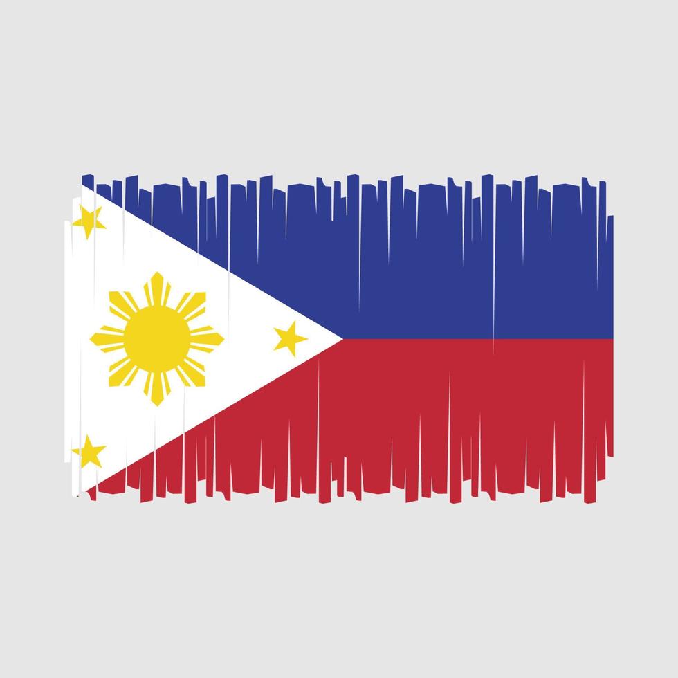 vettore di bandiera delle filippine