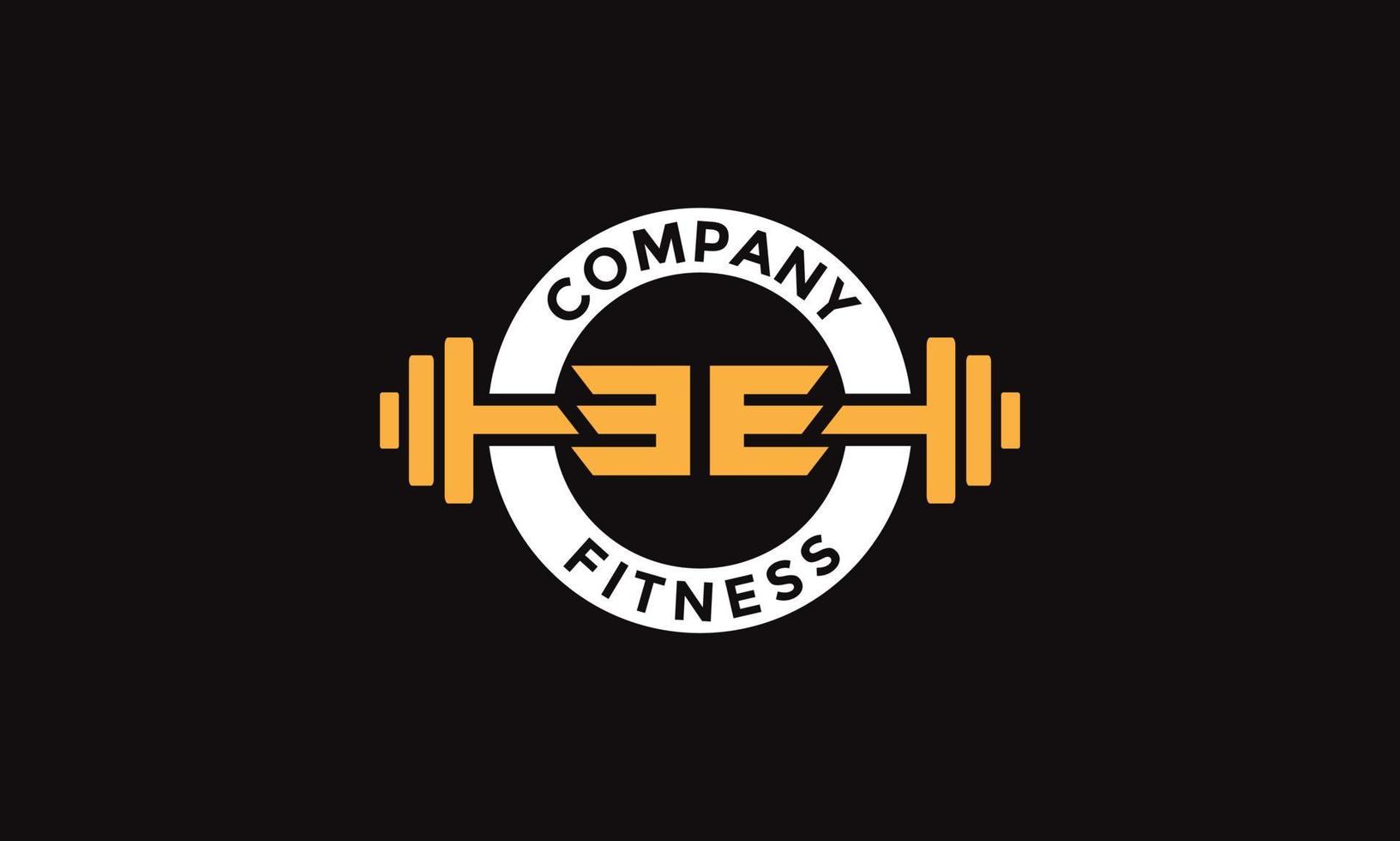 monogramma lettera eee fitness emblema logo vettore