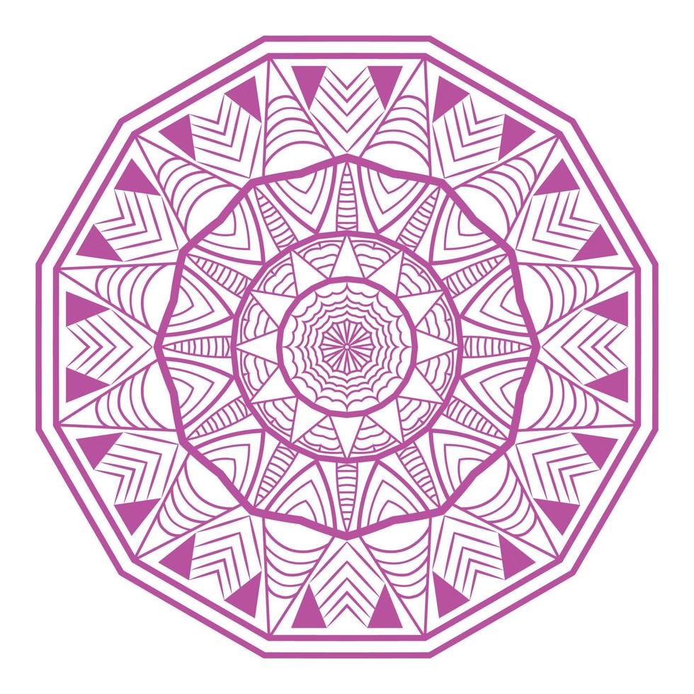 arrotondato astratto mandala sfondo vettore design