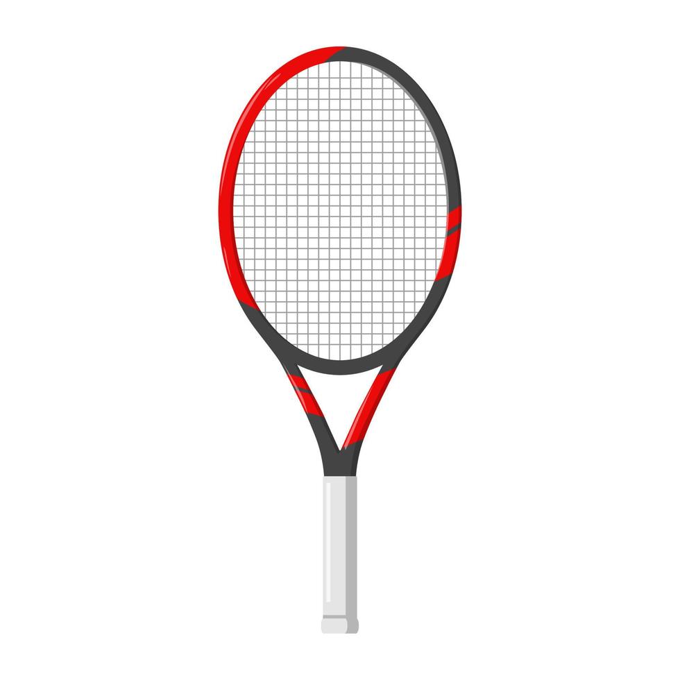 tennis racchetta, vettore illustrazione, isolato su bianca sfondo