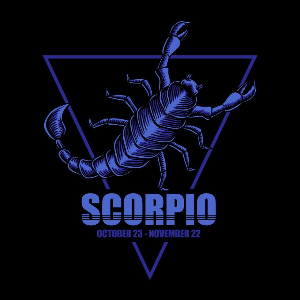 scorpione zodiaco vettore illustrazione