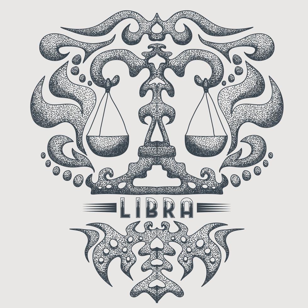 Libra zodiaco vettore illustrazione