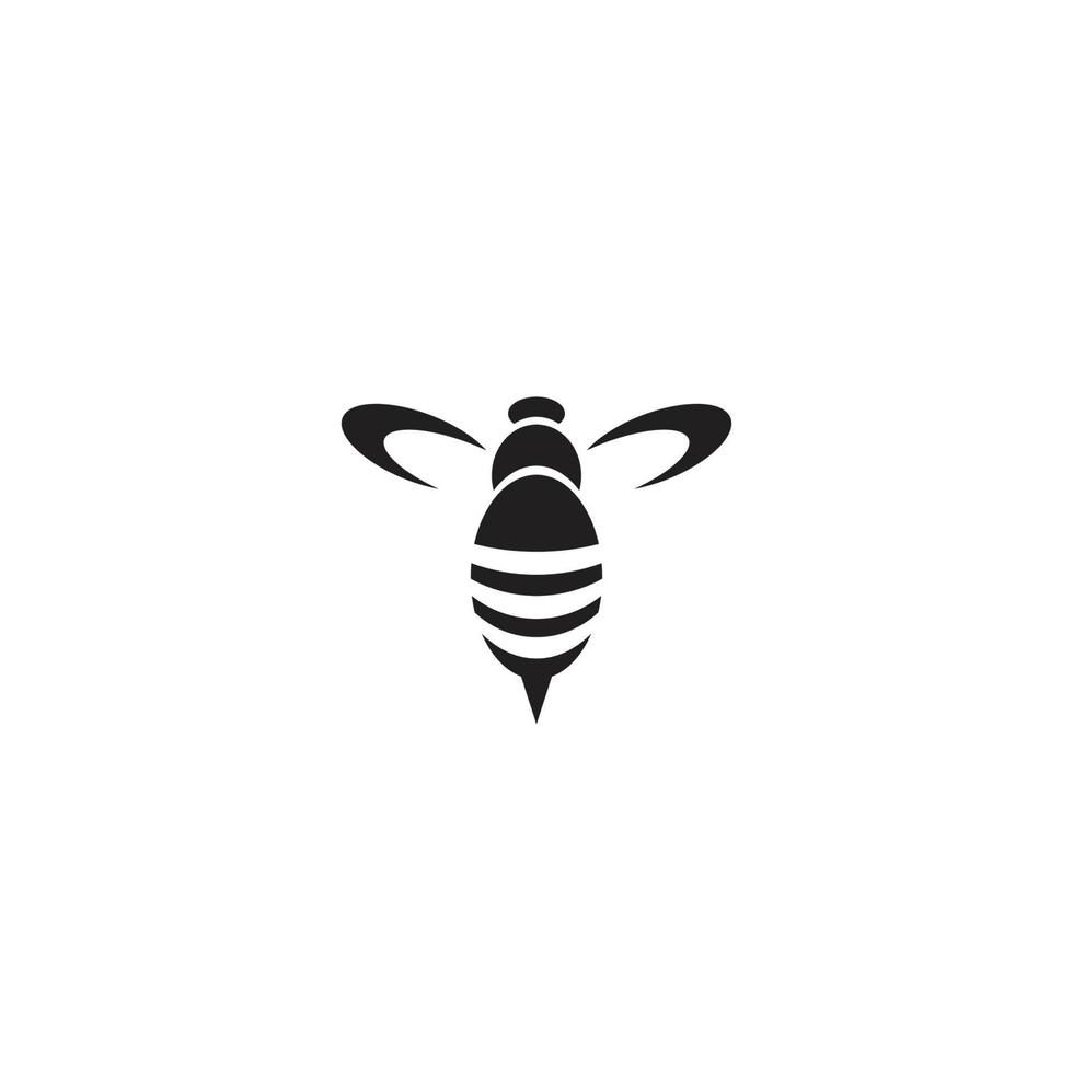 design del logo o dell'icona dell'ape vettore