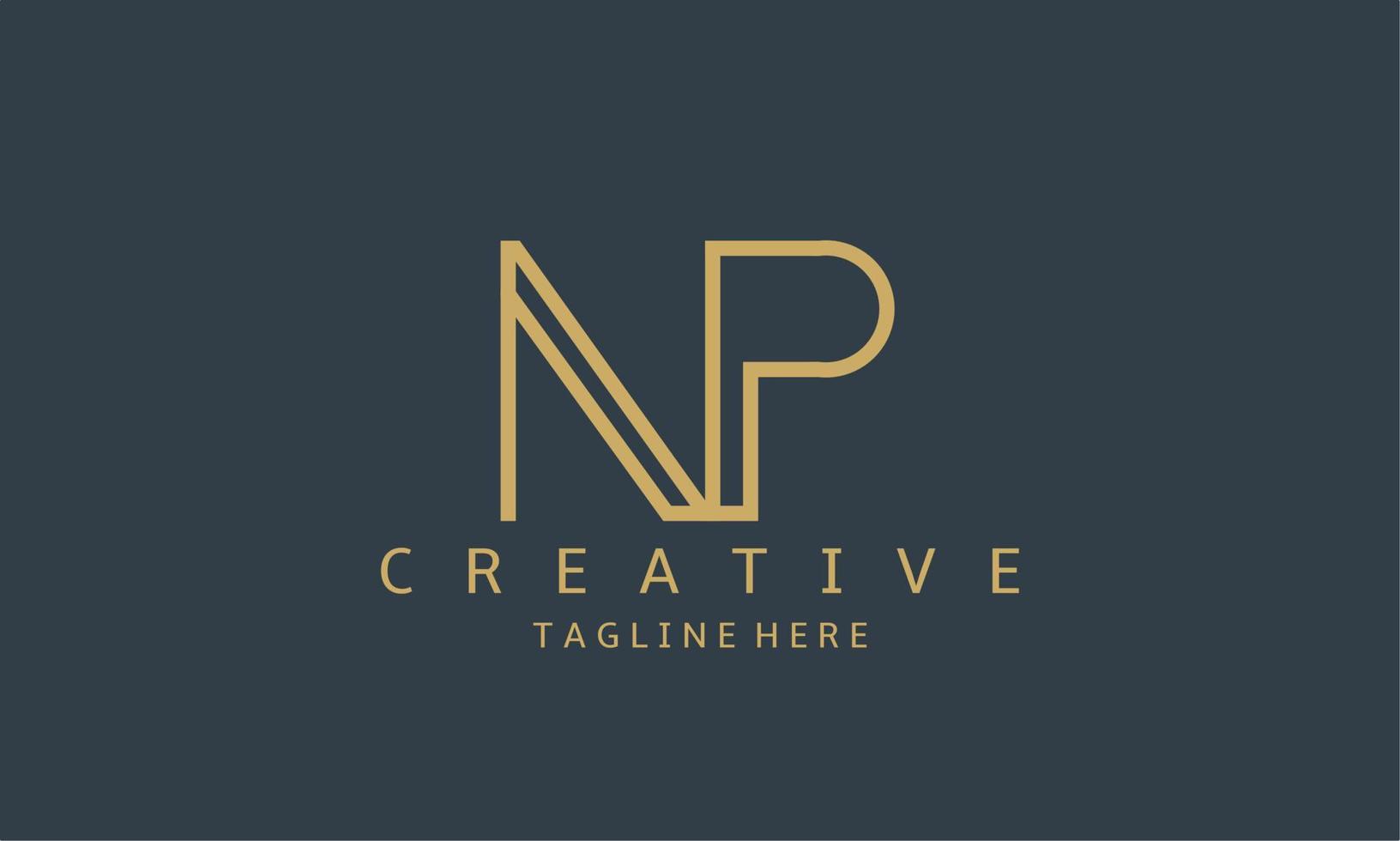 creativo lettera np, np logo design modello vettore. moderno n p logo design. vettore