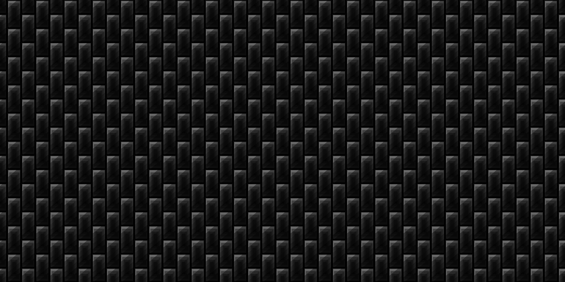 buio nero geometrico griglia carbonio fibra sfondo moderno buio astratto senza soluzione di continuità struttura vettore