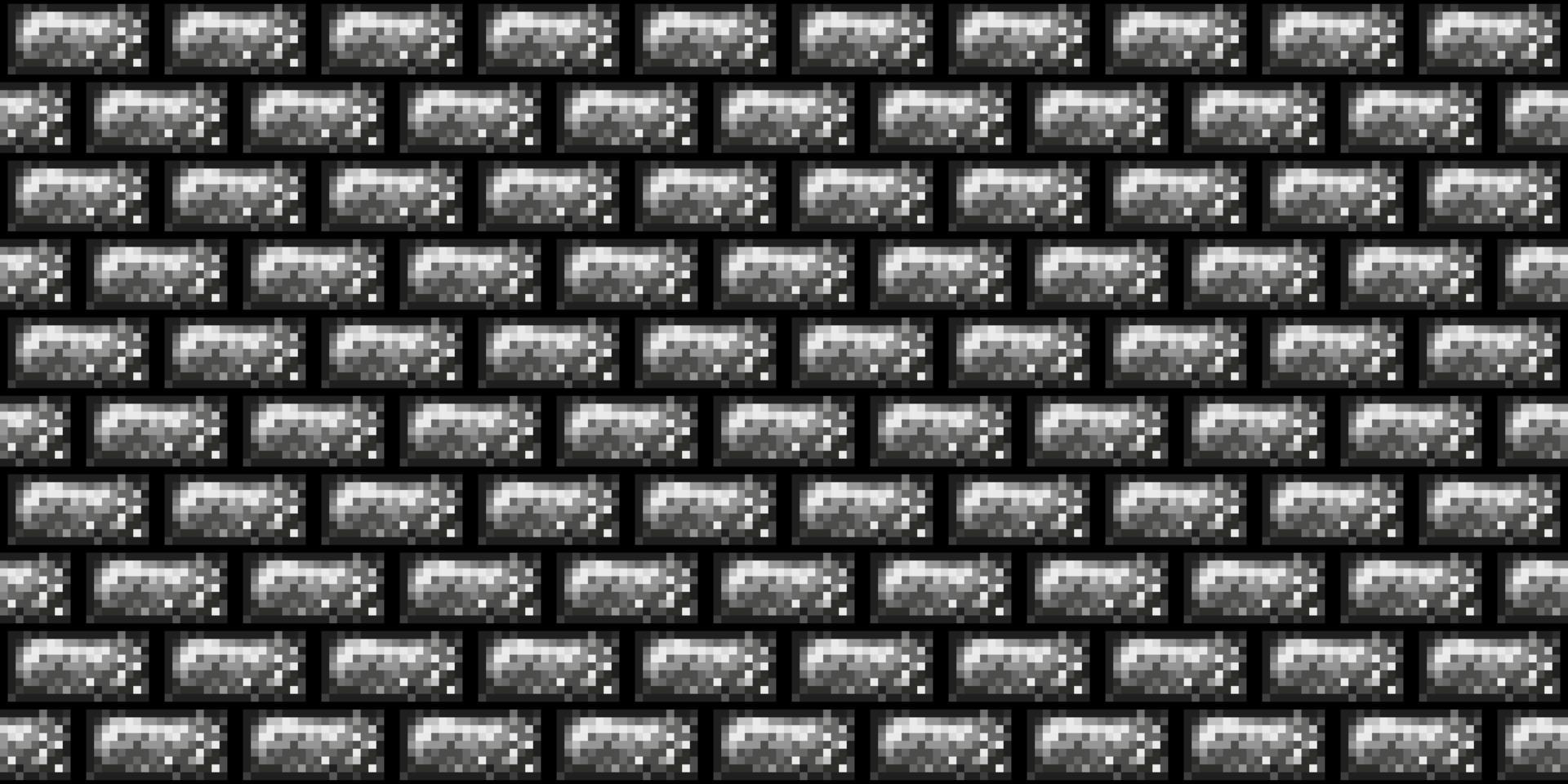 buio nero pixel mosaico astratto senza soluzione di continuità geometrico griglia sfondo vettore