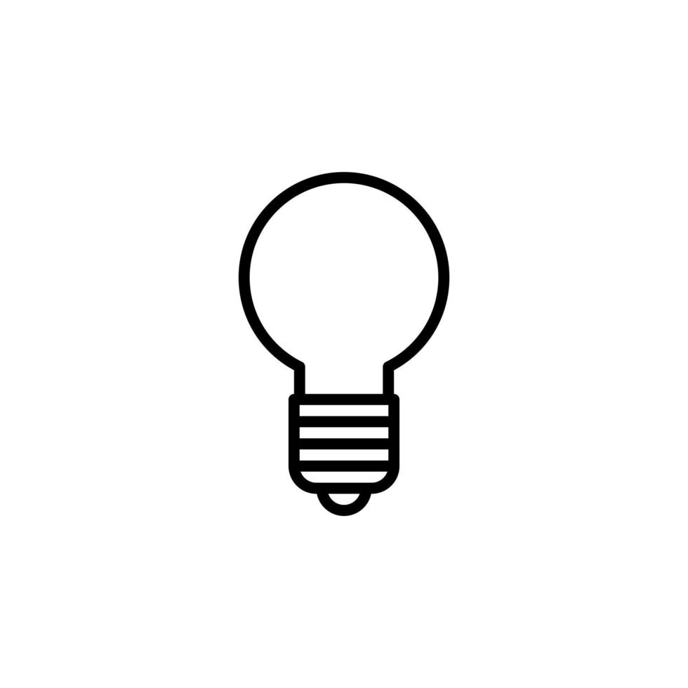 leggero lampadina icona per creativo idea simbolo vettore