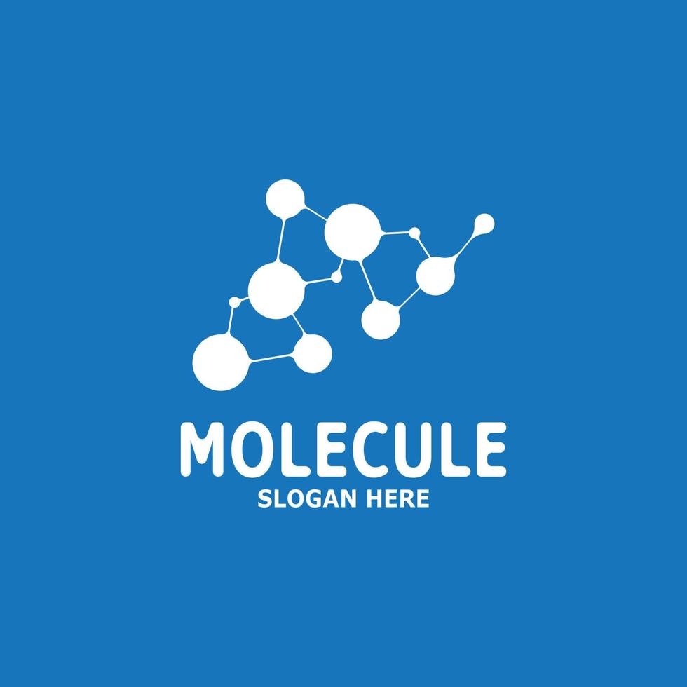 molecola logo vettore modello illustrazione