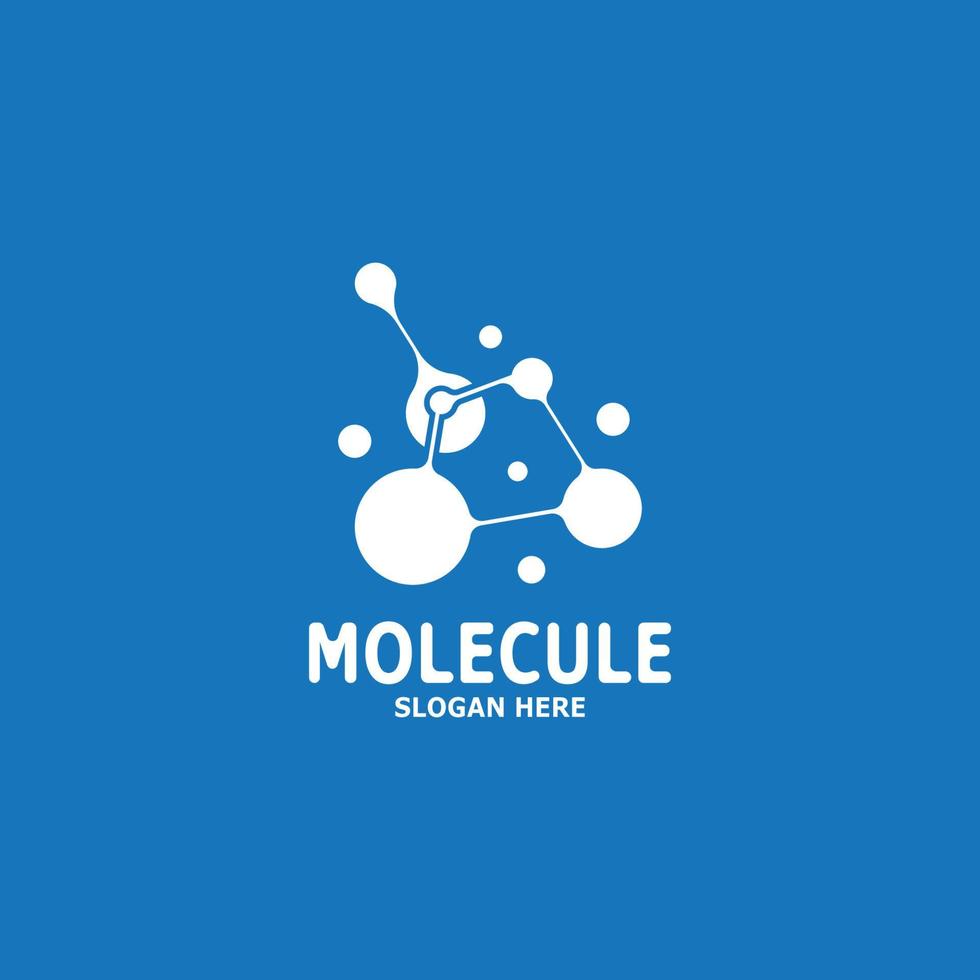 molecola logo vettore modello illustrazione