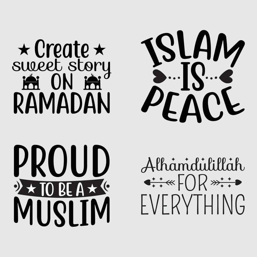 Ramadan citazioni maglietta design vettore