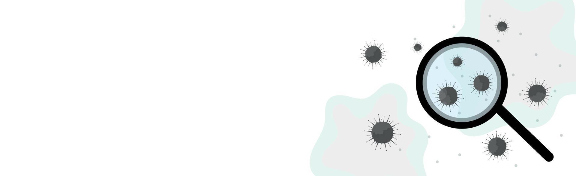batteri romanzo virus covid-19, ricerca di malattie - vettore