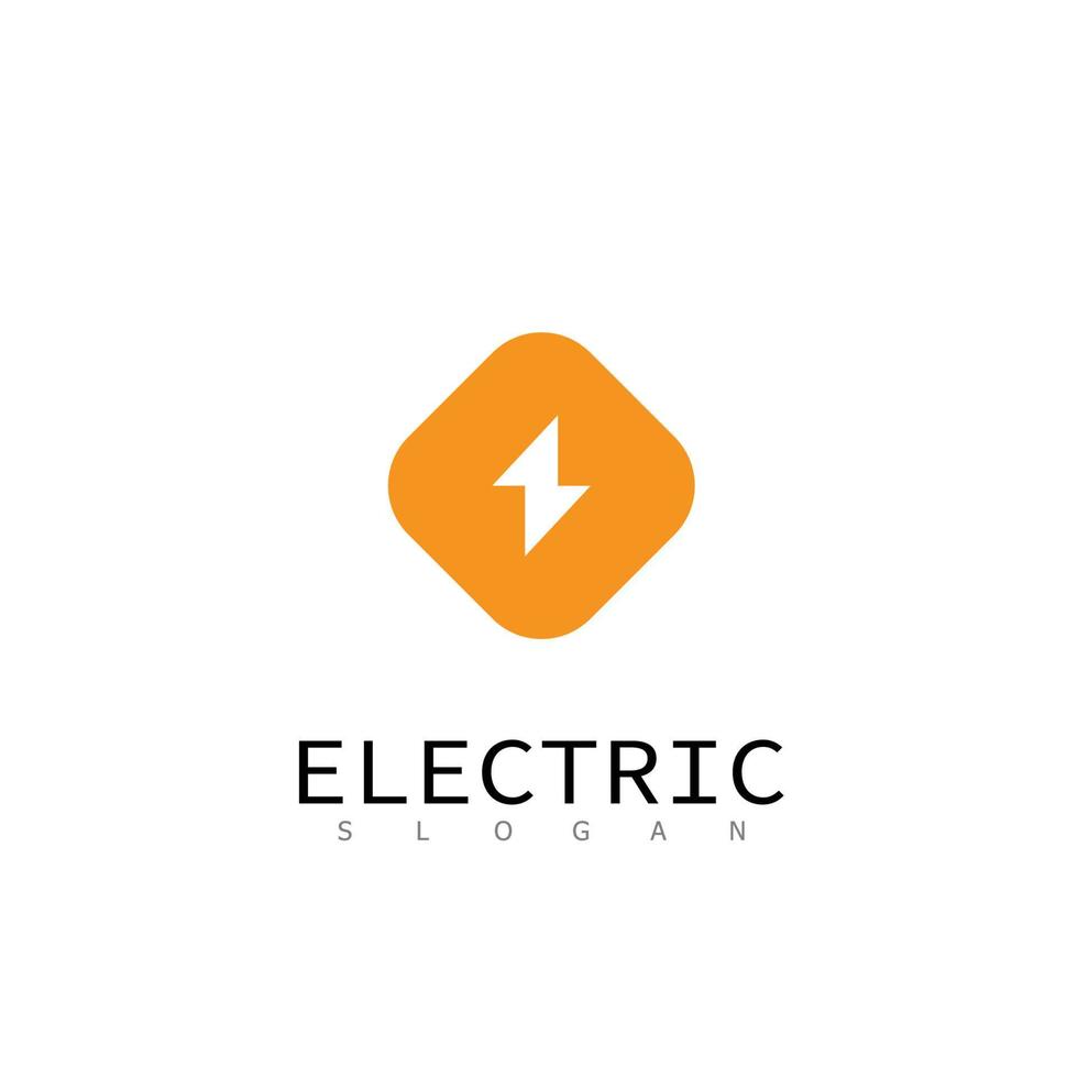 elettrico energia moderno tec tecnologia logo design vettore