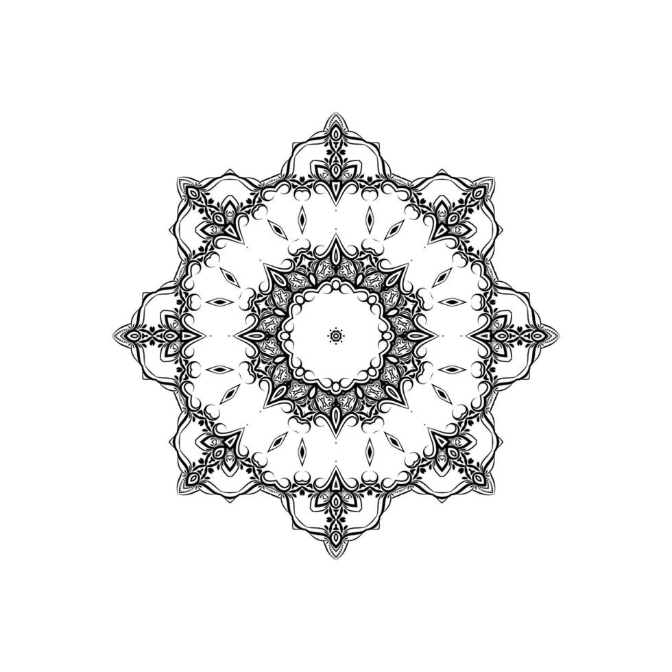 mandala decorativo design sfondo isolato vettore