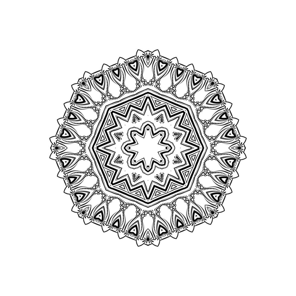 mandala decorativo design sfondo isolato vettore