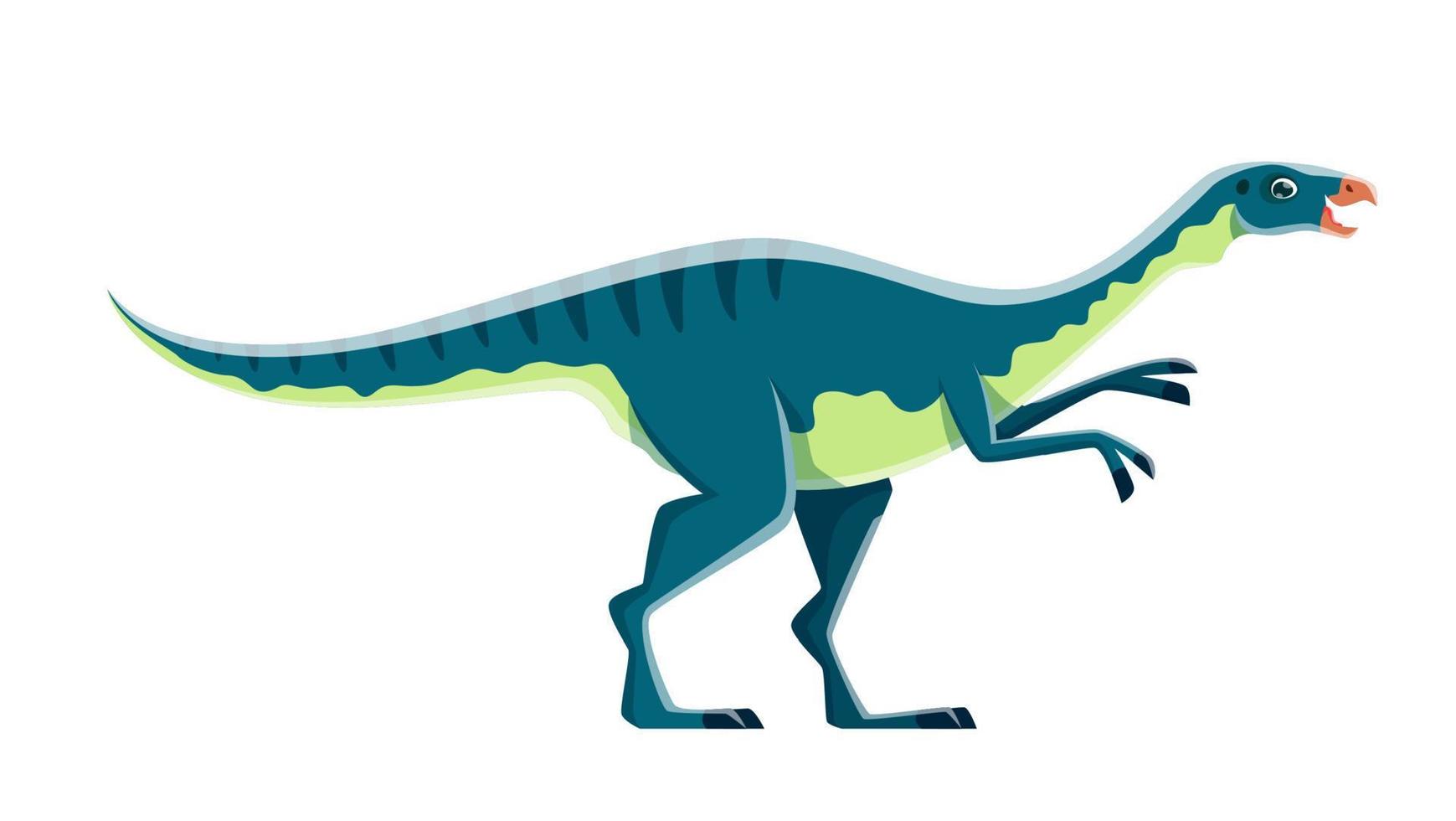 cartone animato dryosaurus dinosauro carattere, carino dino vettore