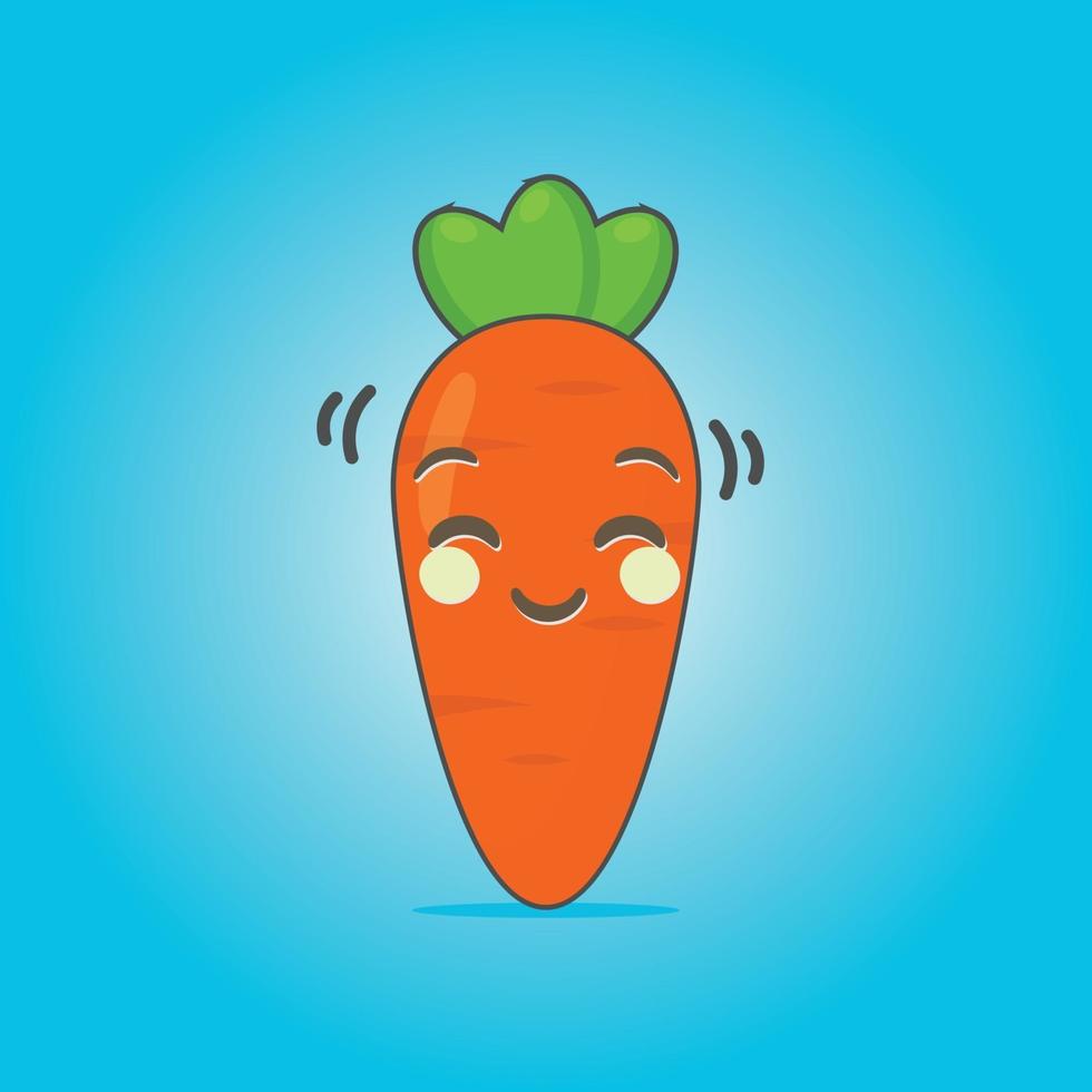 illustrazione grafica vettoriale di carattere carota