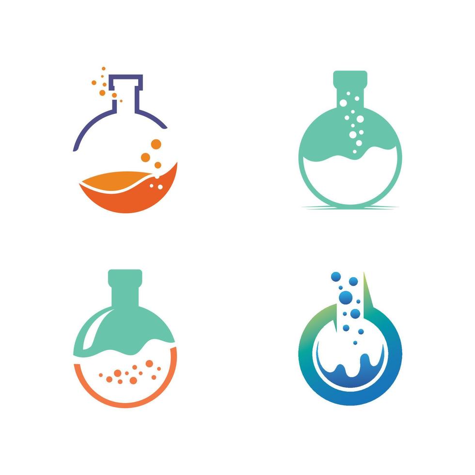 illustrazione vettoriale del modello di icona di laboratorio