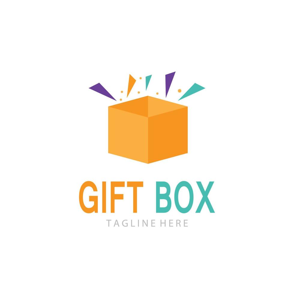 vettore icona scatola regalo
