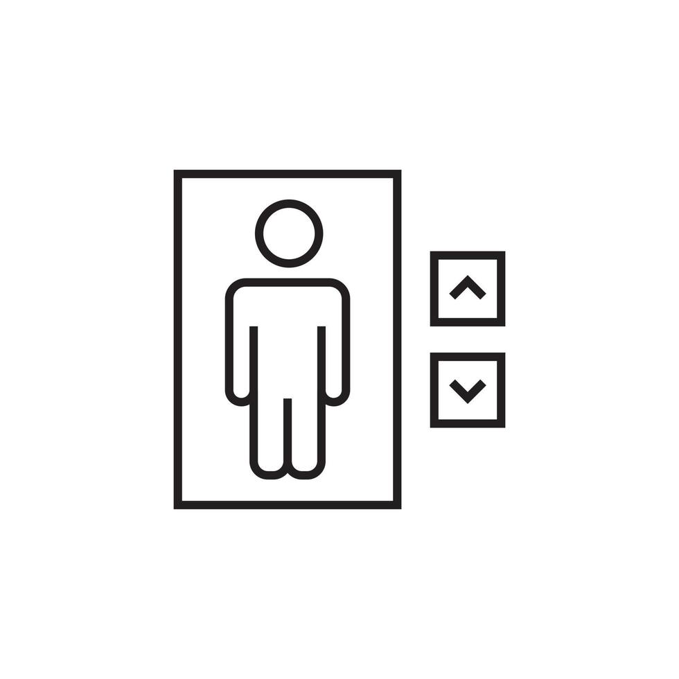 ascensore vettore per icona sito web, ui essenziale, simbolo, presentazione