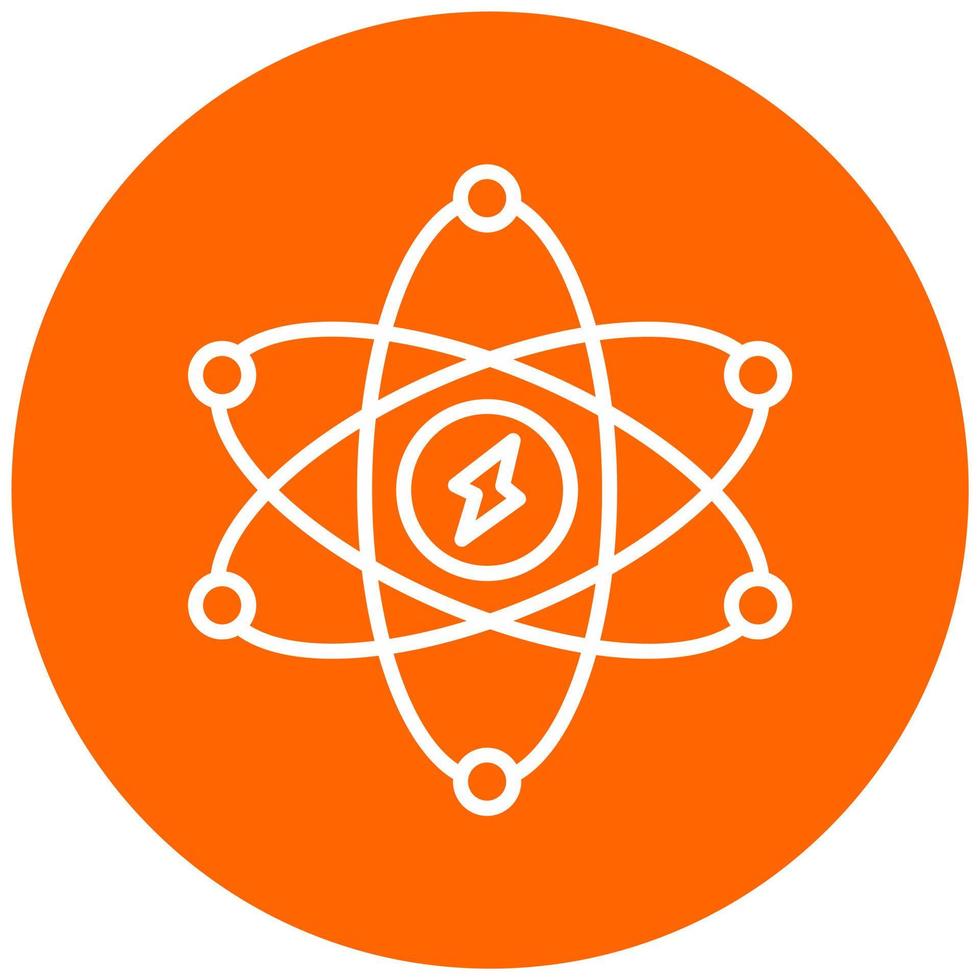 atomico energia icona stile vettore