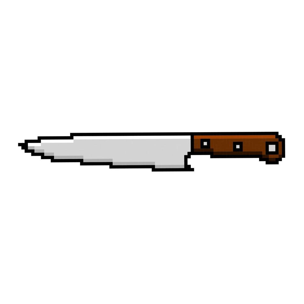 pixel arte coltello design vettore