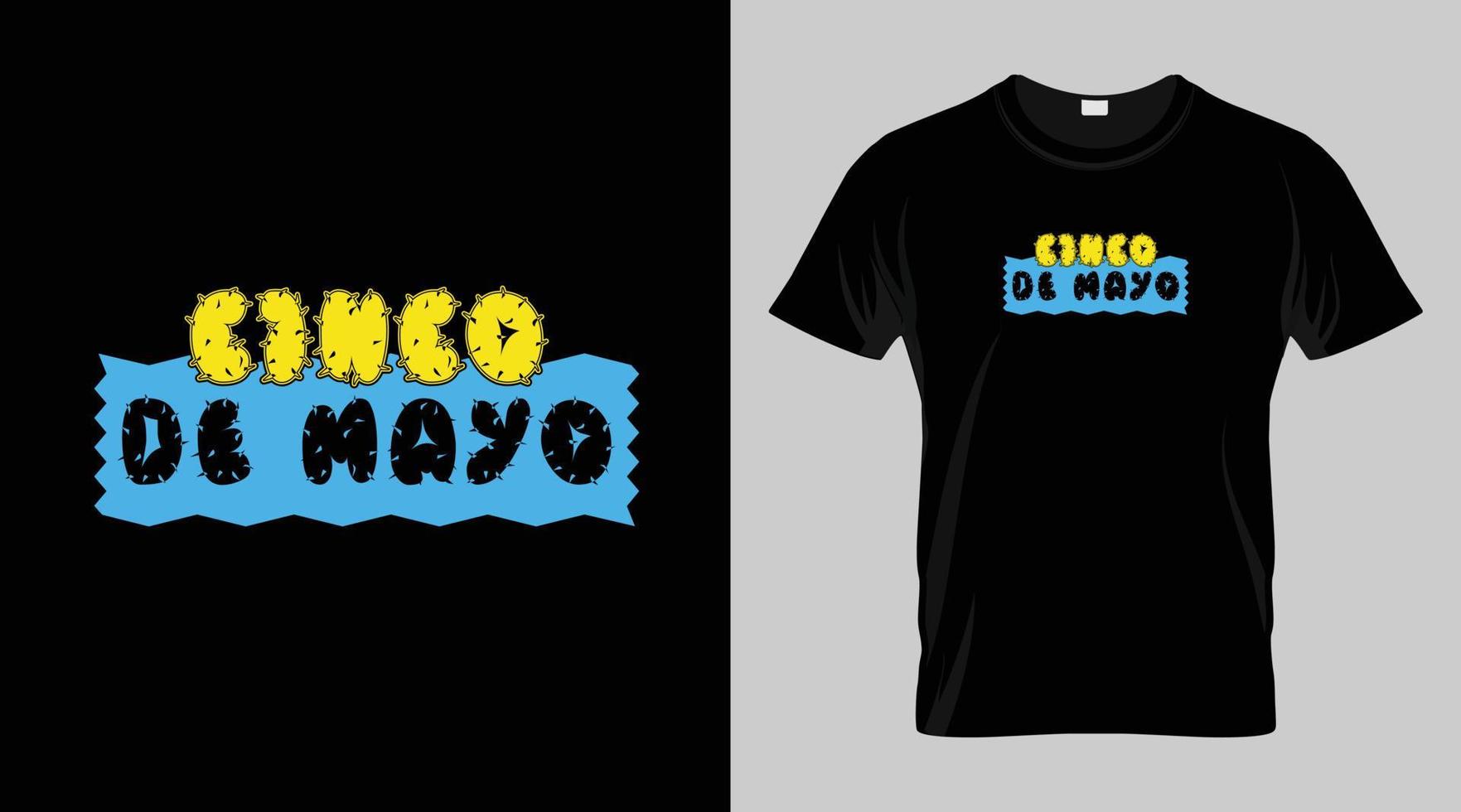 cinco de mayo Festival maglietta disegno, messicano Festival vettore maglietta design