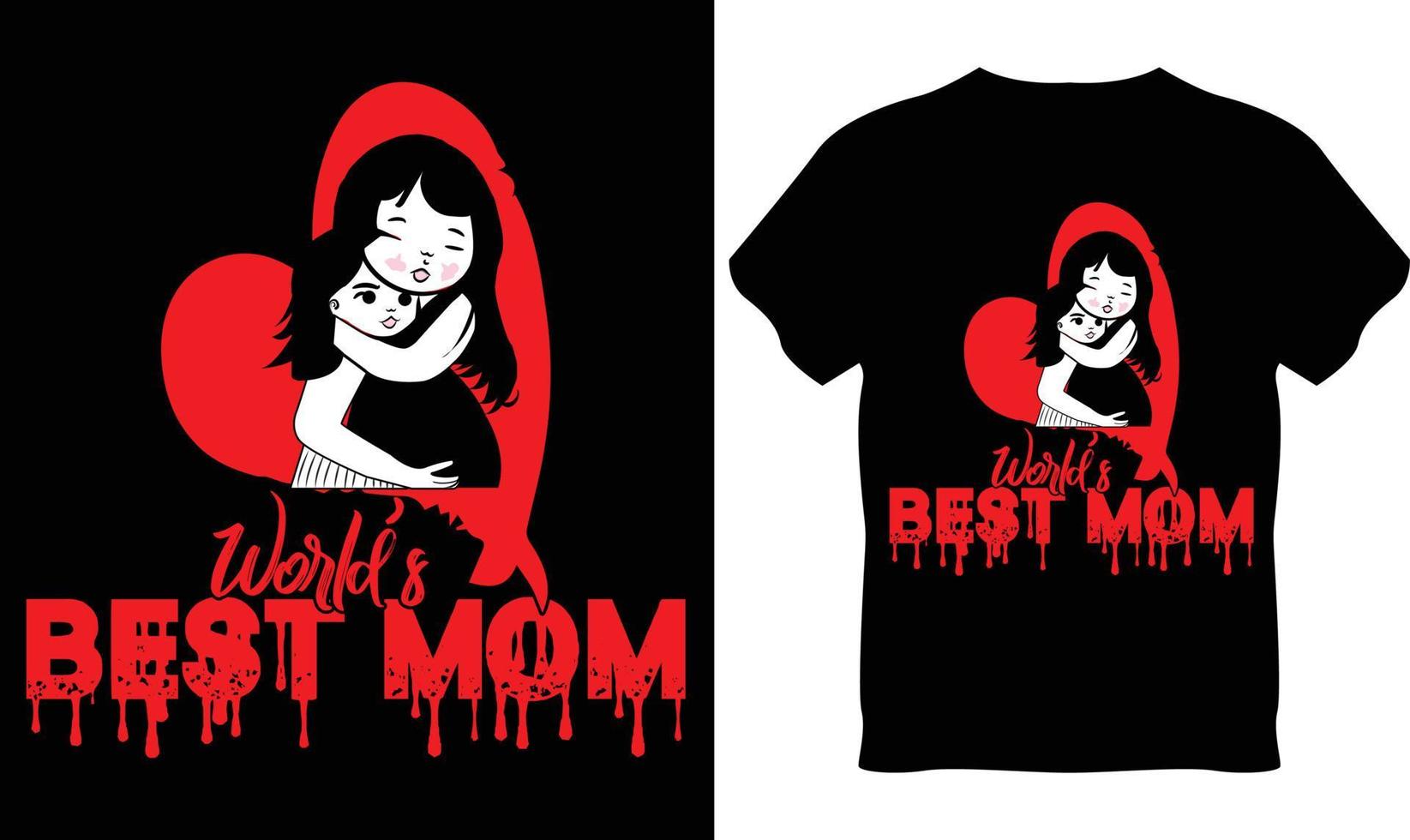 design t-shirt per la festa della mamma felice vettore