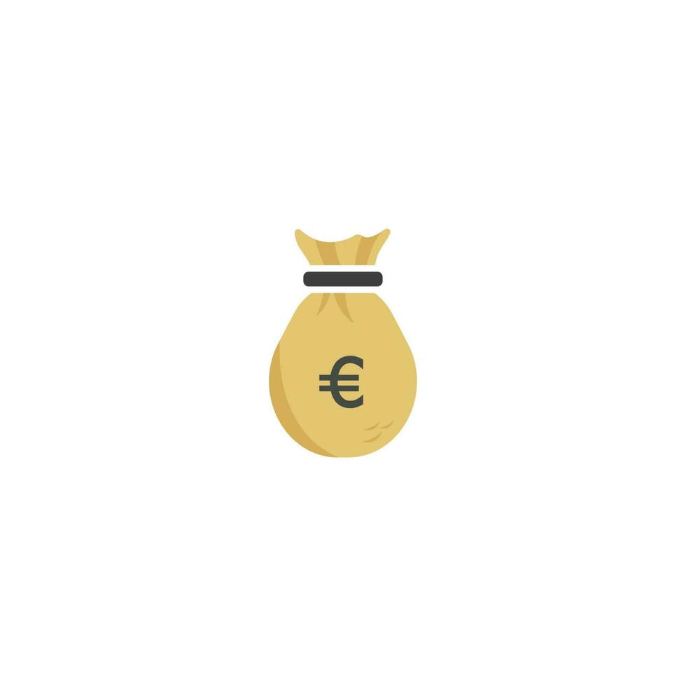 vettore del modello dell'icona della borsa dei soldi